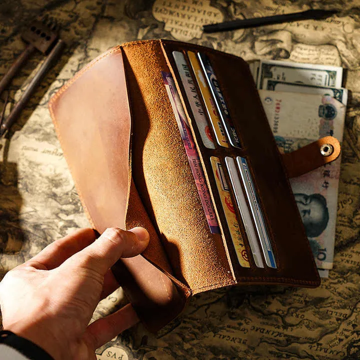محفظة بطاقات ائتمان عالية الجودة من جلد البقر . High Quality Cowhide Credit Card Wallet, Durable Genuine Leather Wallet, Essential Functional Coin Travel