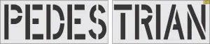 24" PEDESTRIAN Stencil