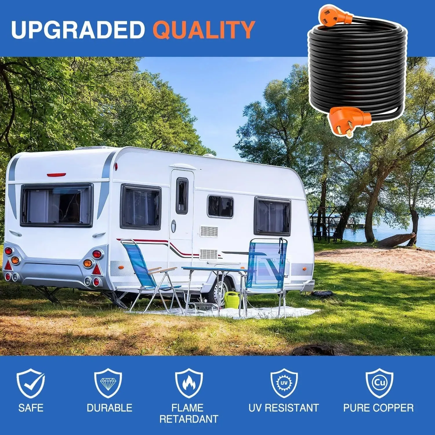 30Amp 50FT RV Extension Cord