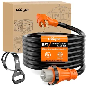 50Amp 15FT Generator Extension Cord
