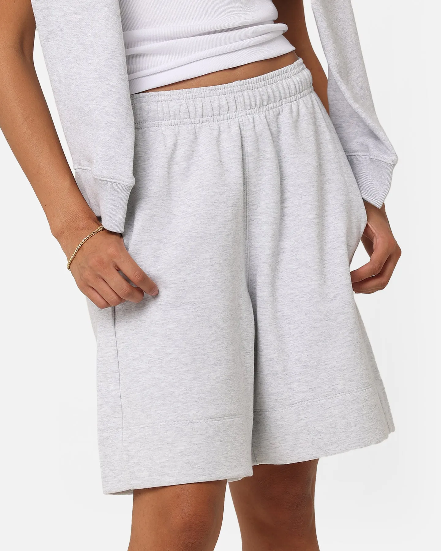 Adidas Women's Essentials Shorts Light Grey Heat