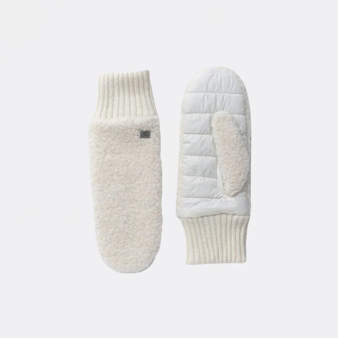 Alina-N Faux Sherpa Puffer Mittens