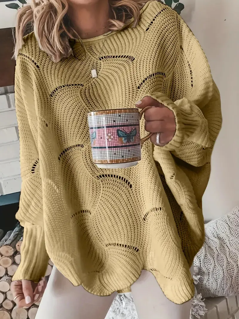 Amlie | Plain Knit Oversized Sweater