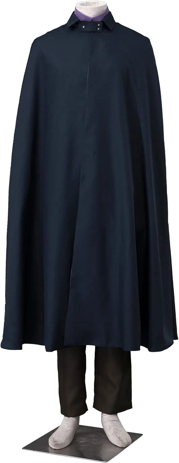 Anime Cosplay Dark Blue Cloak Purple Costume Men's clothing Parts Halloween Suit