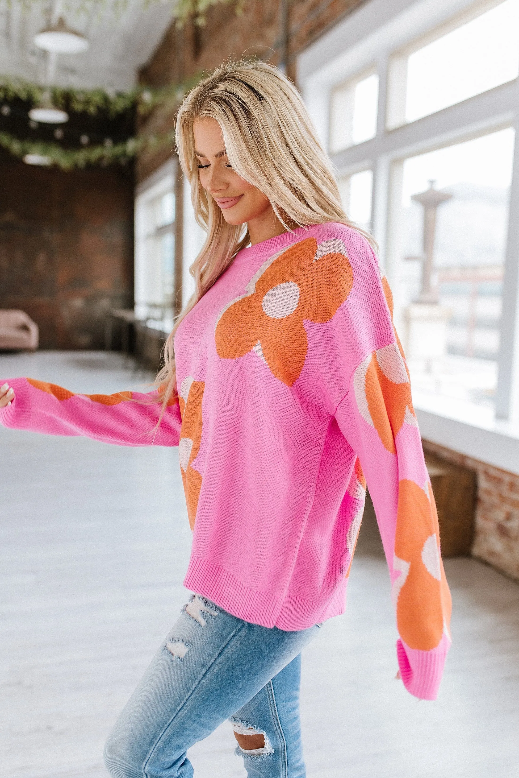 Asher Flower Sweater | S-XL | PRE ORDER