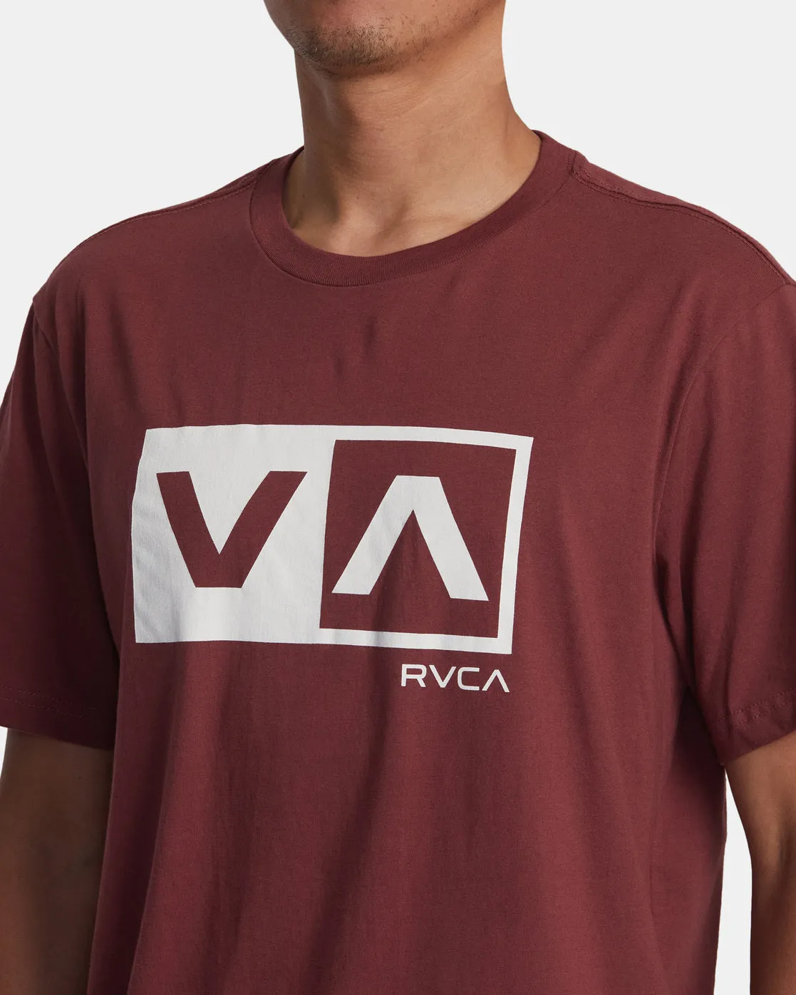 Balance Box Short Sleeve T-Shirt - Oxblood Red