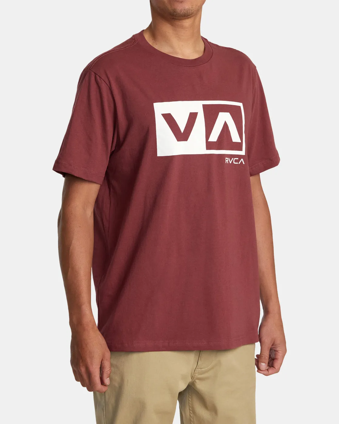 Balance Box Short Sleeve T-Shirt - Oxblood Red