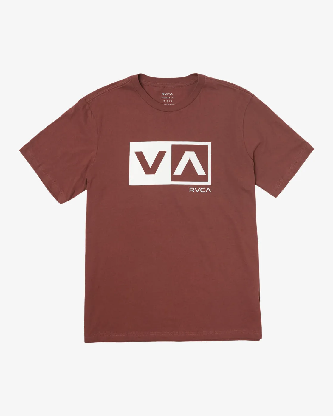 Balance Box Short Sleeve T-Shirt - Oxblood Red
