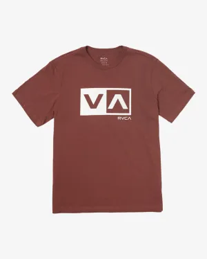 Balance Box Short Sleeve T-Shirt - Oxblood Red