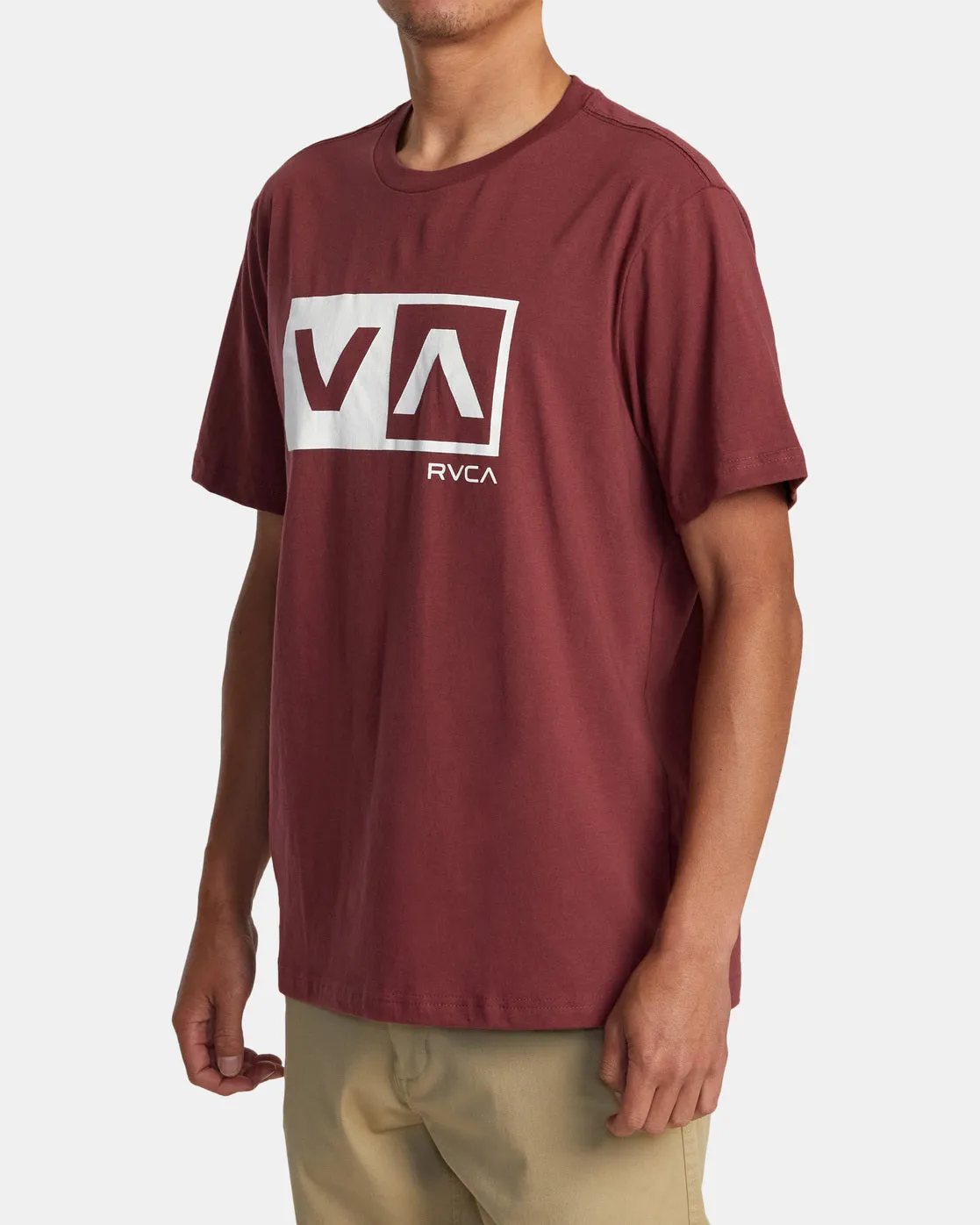 Balance Box Short Sleeve T-Shirt - Oxblood Red