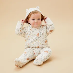 Bear Print Pramsuit