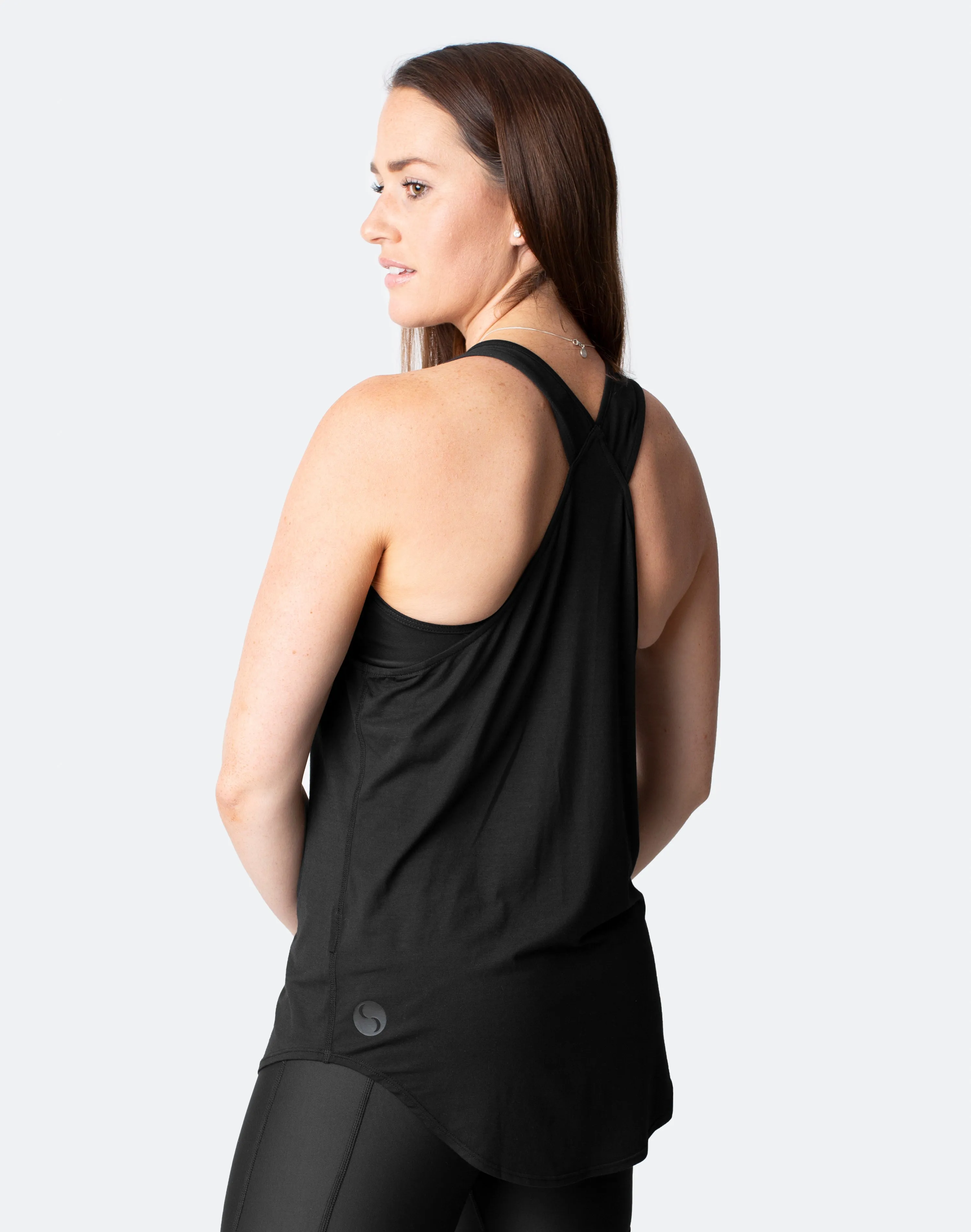 Breastfeeding Top - Rise Up Tank Black
