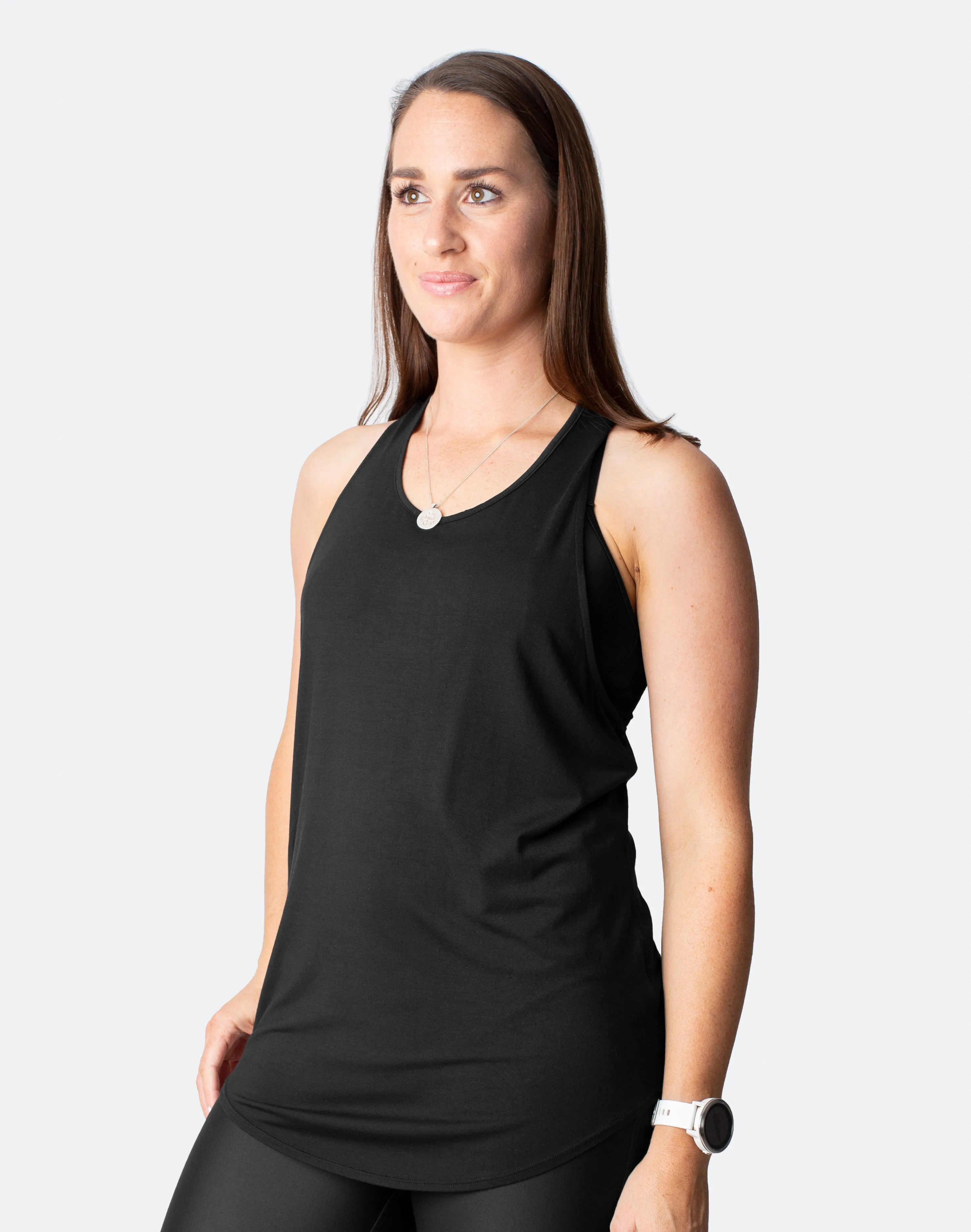 Breastfeeding Top - Rise Up Tank Black