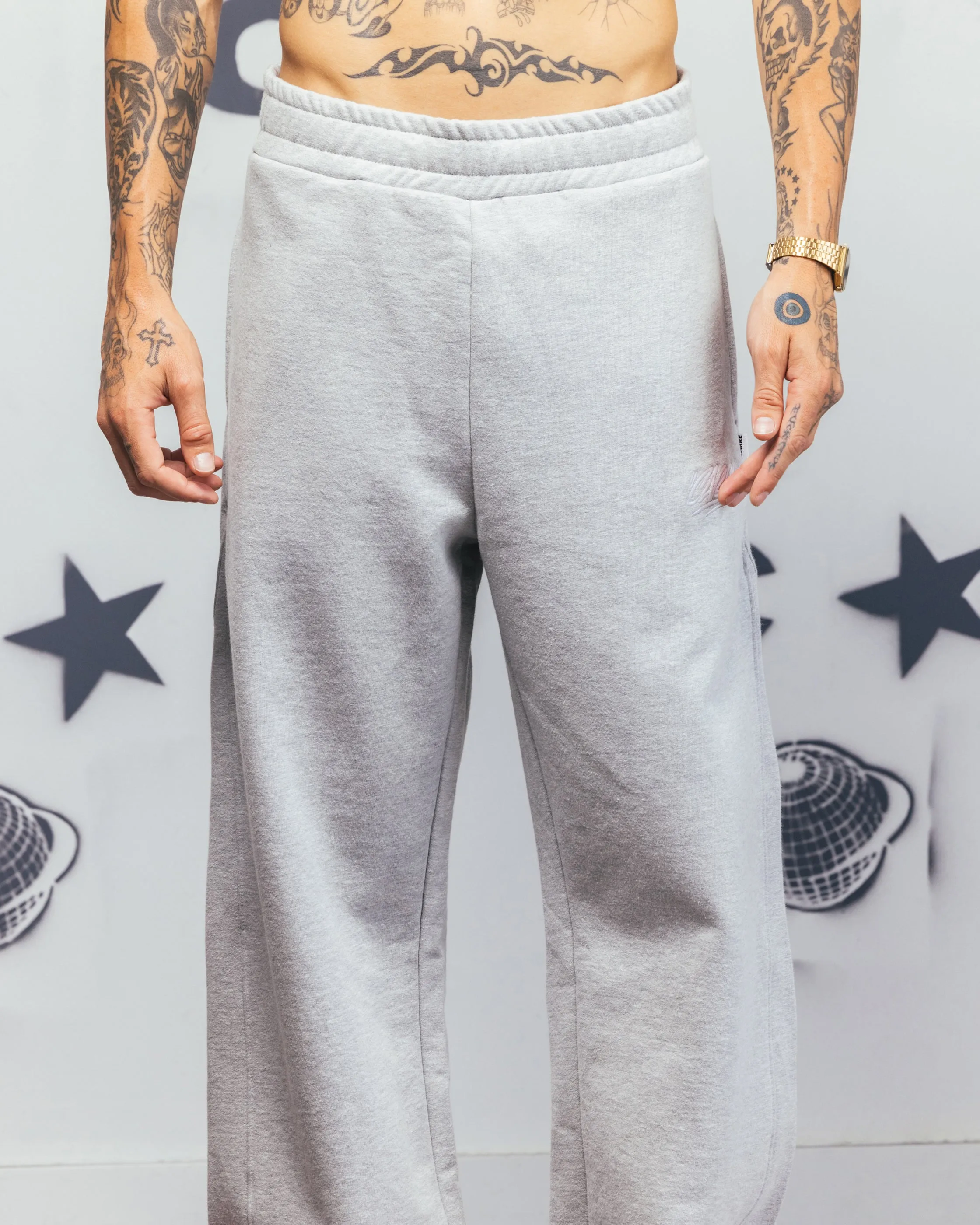 Carre Grit Trackpants Grey Marle