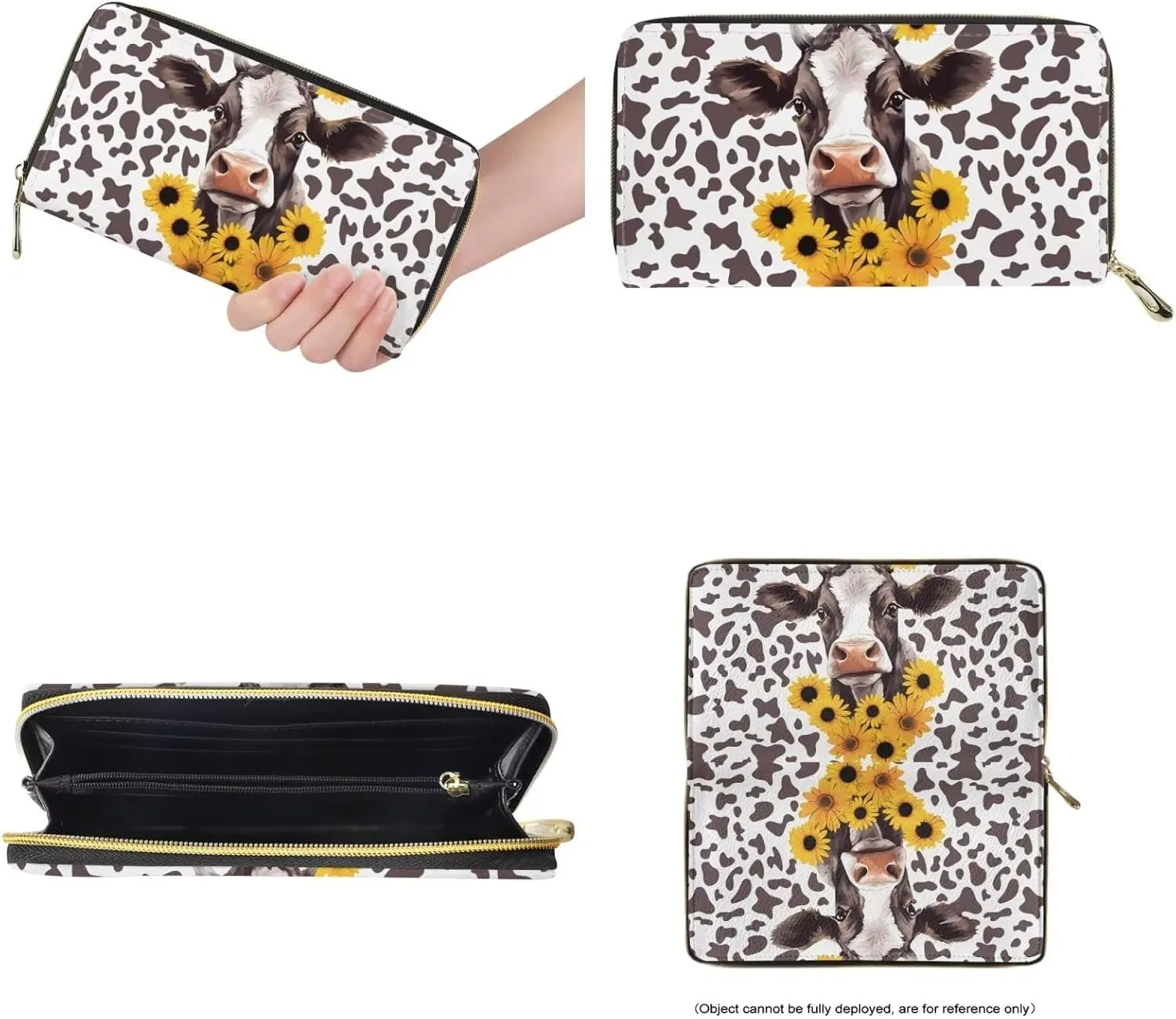 Coloranimal Cute Animal Women Tote Top-handle Bag Big Cross-body Handbag Long Purse Wallet Gift