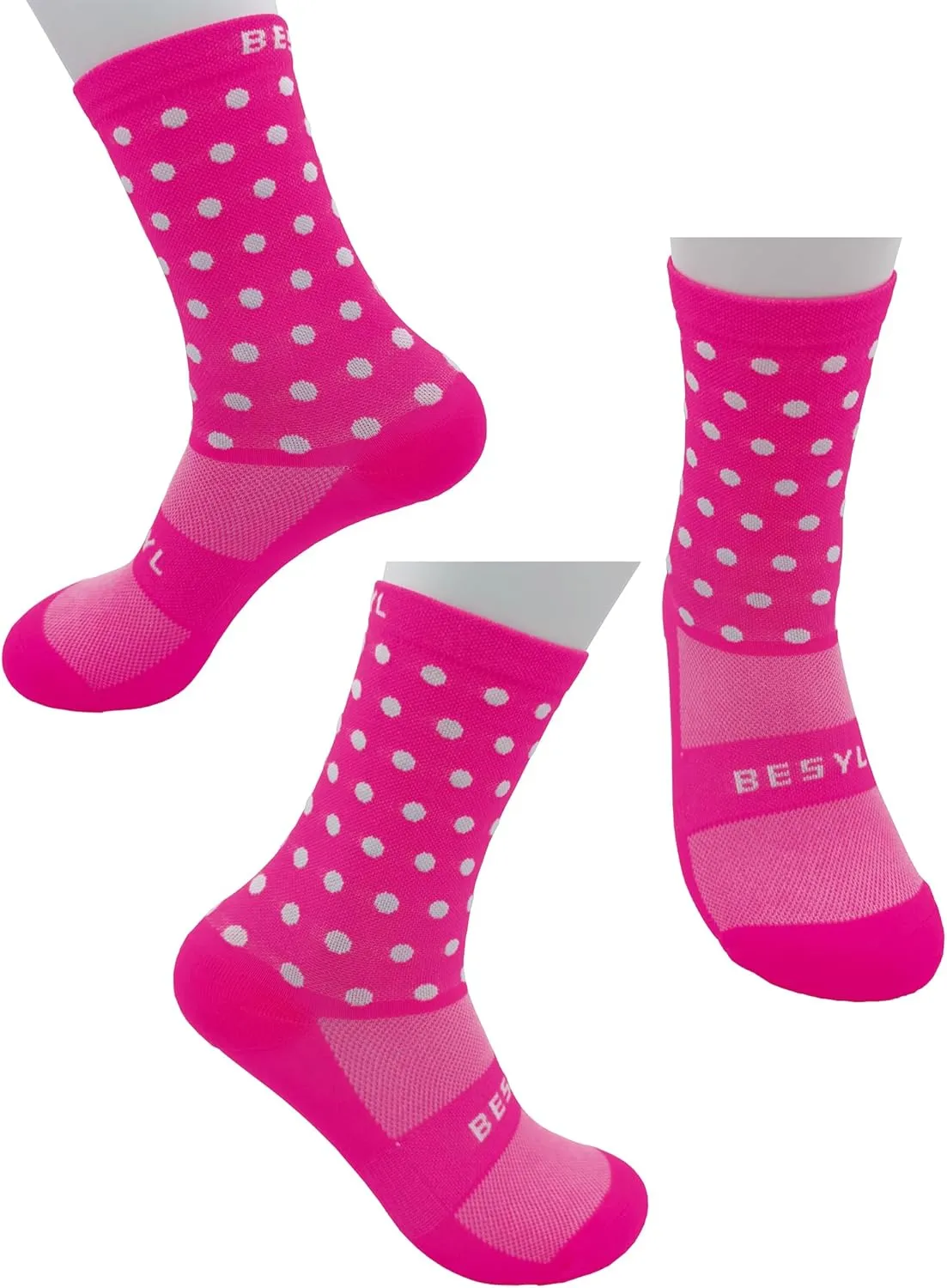 Cycling Socks, Men Women Athletic Crew Cycling Socks, Ankle Compression Sock MTB Road Bike Triathlon Climbing Running