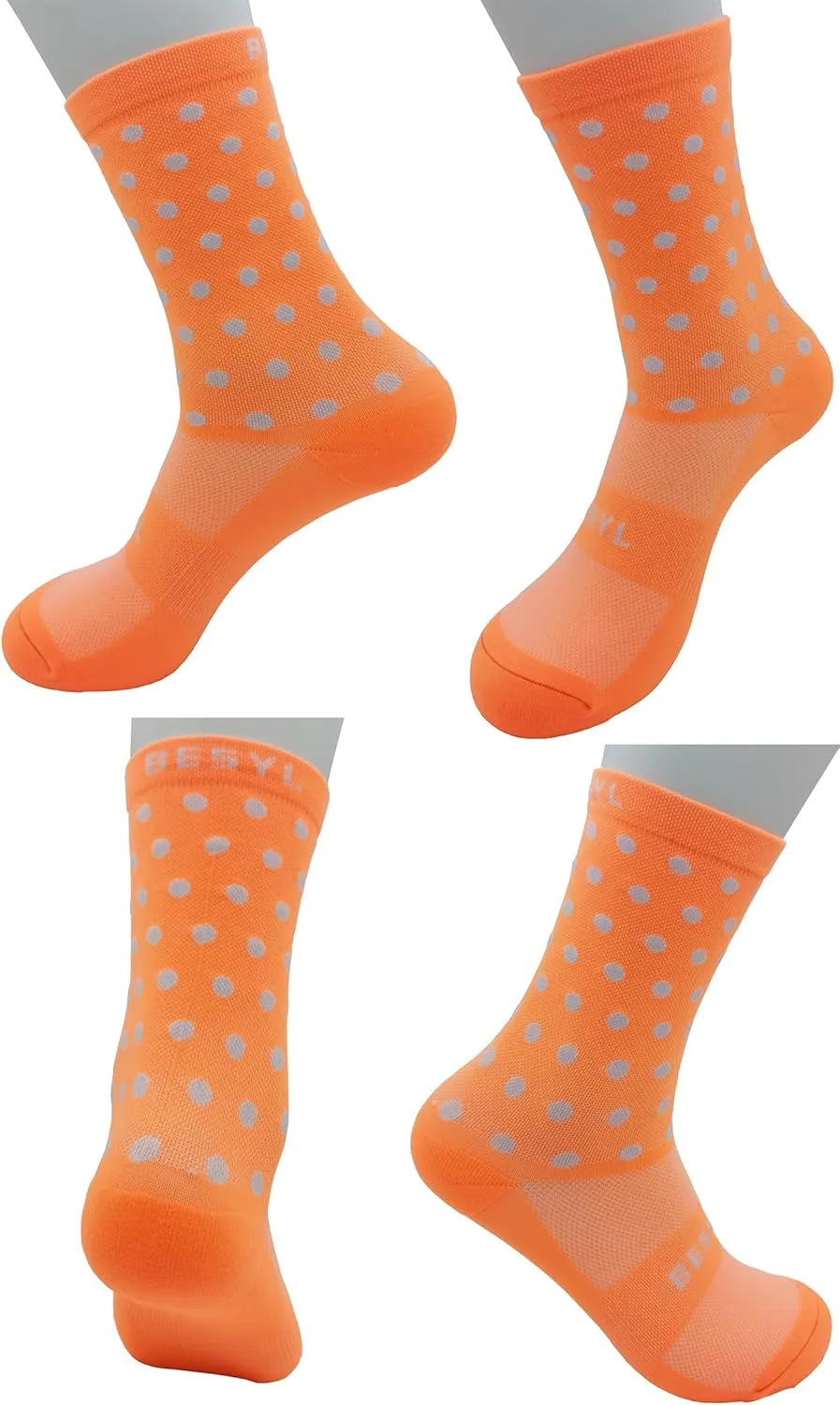 Cycling Socks, Men Women Athletic Crew Cycling Socks, Ankle Compression Sock MTB Road Bike Triathlon Climbing Running