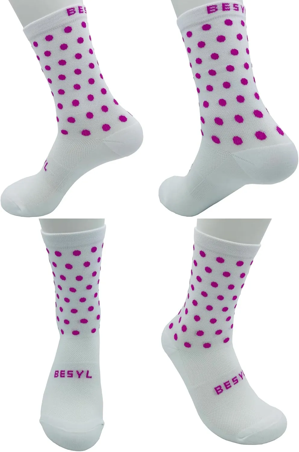 Cycling Socks, Men Women Athletic Crew Cycling Socks, Ankle Compression Sock MTB Road Bike Triathlon Climbing Running