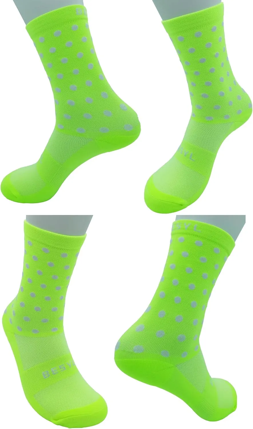 Cycling Socks, Men Women Athletic Crew Cycling Socks, Ankle Compression Sock MTB Road Bike Triathlon Climbing Running
