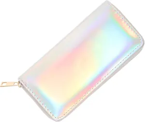 Didiseaon Female Clutch Bag Women Purses Zippered Coin Pocket Sparkling Sequins Long Purse