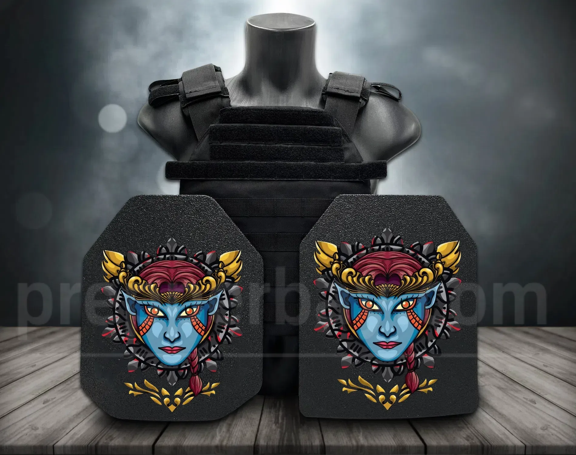 **Direct From Factory!Live Round Battles Tested!World 1st Groundbreaking 3D-Printing Customized HD Full Color Images Tactical Armor Plates - PROJECT DEVINE Level III  Top Quality UHMWPE Alumina Bulletproof Panels Vests & Backpacks**