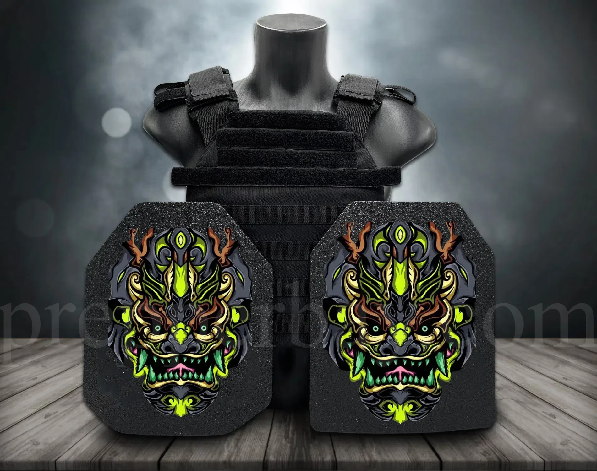 **Direct From Factory!Live Round Battles Tested!World 1st Groundbreaking 3D-Printing Customized HD Full Color Images Tactical Armor Plates - PROJECT DEVINE Level III  Top Quality UHMWPE Alumina Bulletproof Panels Vests & Backpacks**