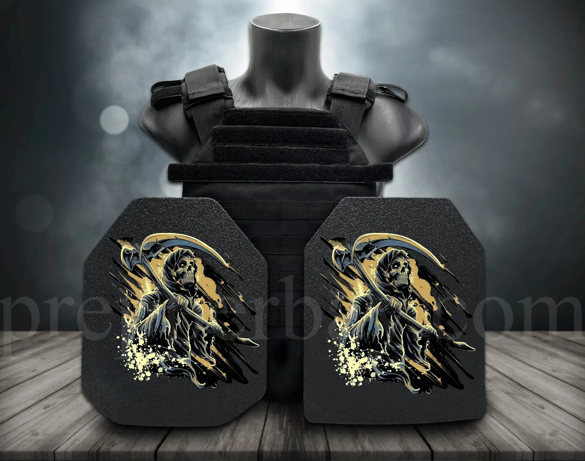 **Direct From Factory!Live Round Battles Tested!World 1st Groundbreaking 3D-Printing Customized HD Full Color Images Tactical Armor Plates - PROJECT DEVINE Level III  Top Quality UHMWPE Alumina Bulletproof Panels Vests & Backpacks**