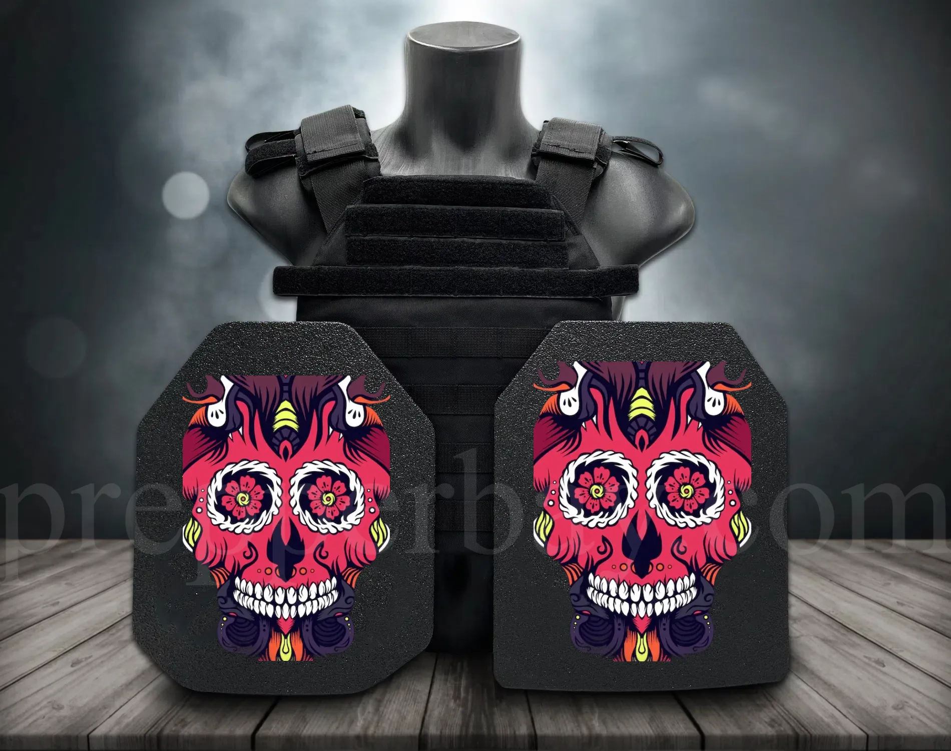 **Direct From Factory!Live Round Battles Tested!World 1st Groundbreaking 3D-Printing Customized HD Full Color Images Tactical Armor Plates - PROJECT DEVINE Level III  Top Quality UHMWPE Alumina Bulletproof Panels Vests & Backpacks**