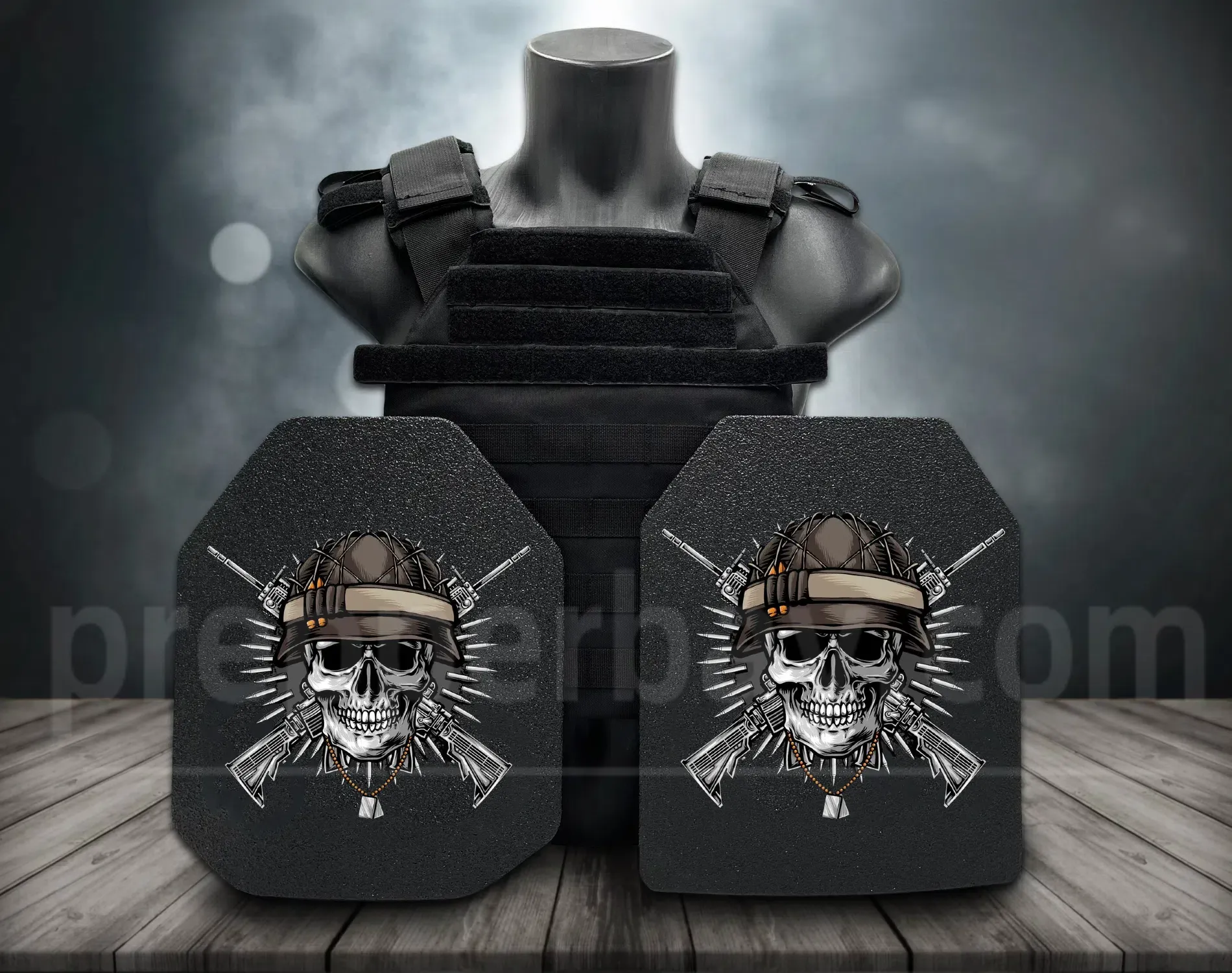 **Direct From Factory!Live Round Battles Tested!World 1st Groundbreaking 3D-Printing Customized HD Full Color Images Tactical Armor Plates - PROJECT DEVINE Level III  Top Quality UHMWPE Alumina Bulletproof Panels Vests & Backpacks**