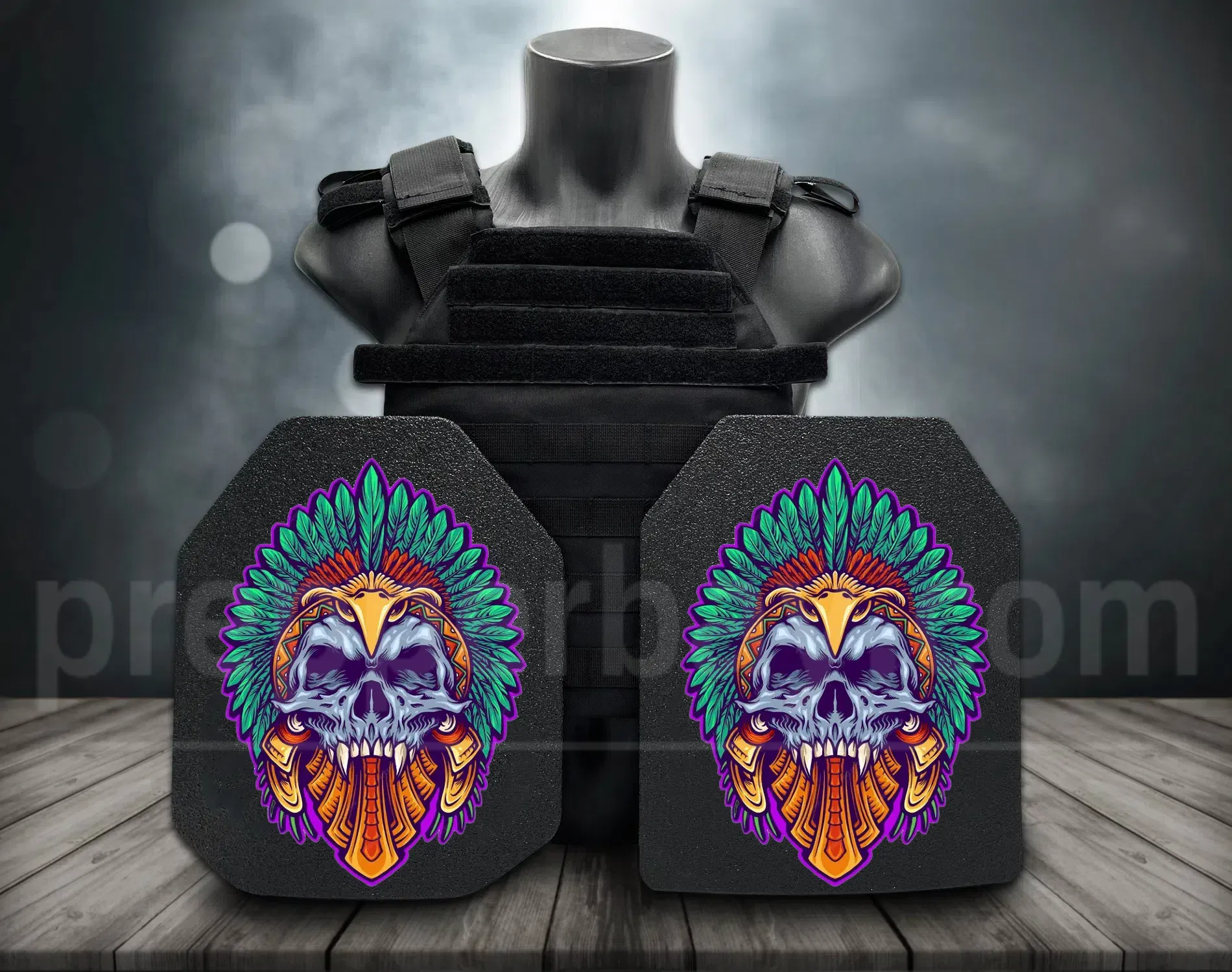 **Direct From Factory!Live Round Battles Tested!World 1st Groundbreaking 3D-Printing Customized HD Full Color Images Tactical Armor Plates - PROJECT DEVINE Level III  Top Quality UHMWPE Alumina Bulletproof Panels Vests & Backpacks**