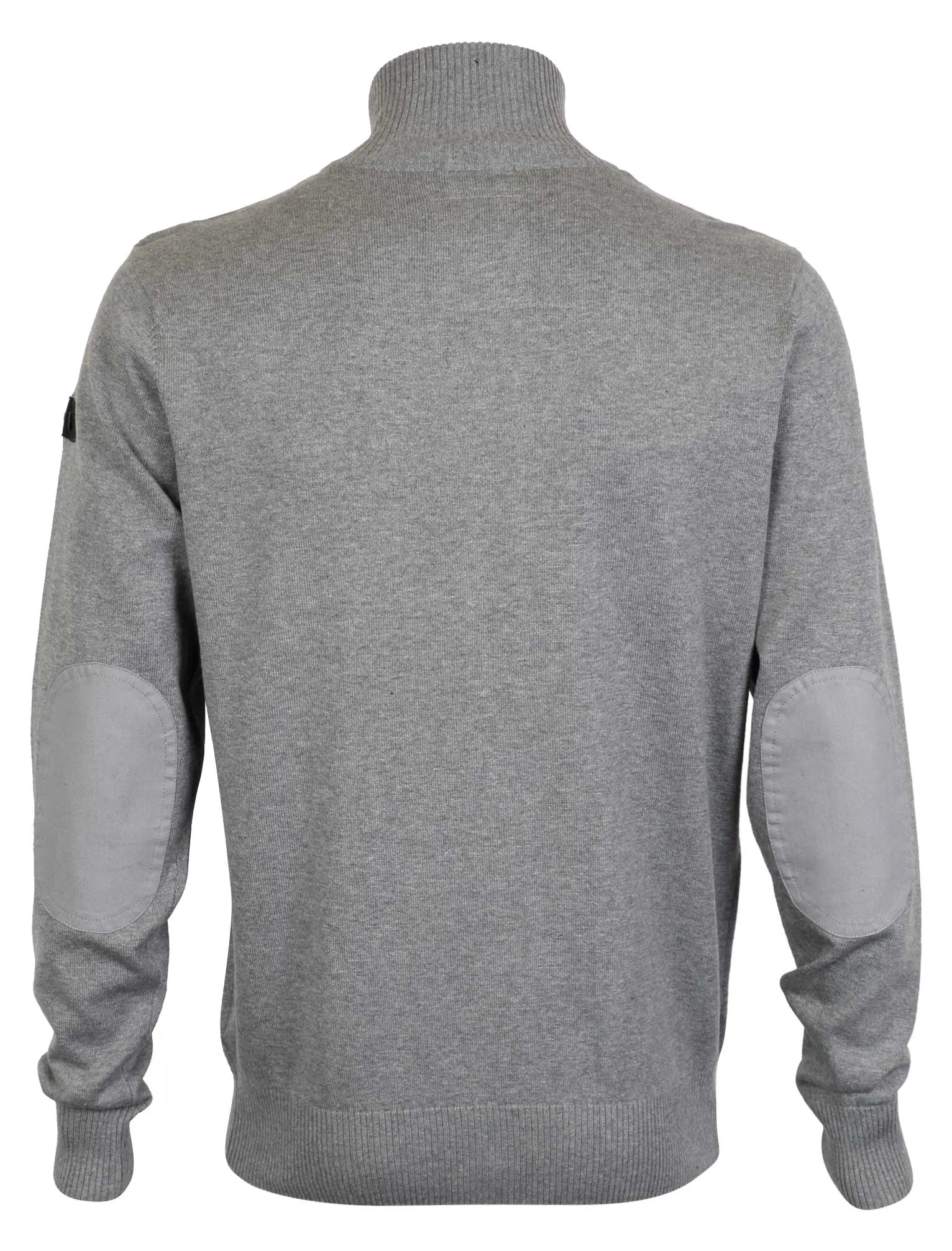 Dissident Gardiner zip up cardigan jacket in Mid Grey Marl