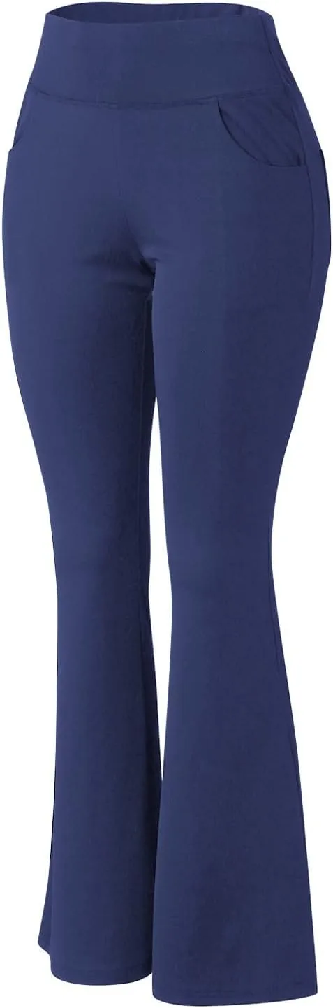 Flare Leggings for Women Short Length 25 Wide Trousers Straight Leg Pilates High Bootcut Yoga Pants for Women