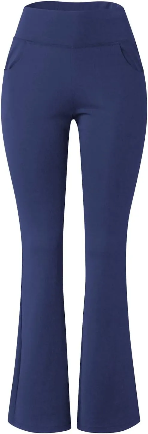 Flare Leggings for Women Short Length 25 Wide Trousers Straight Leg Pilates High Bootcut Yoga Pants for Women