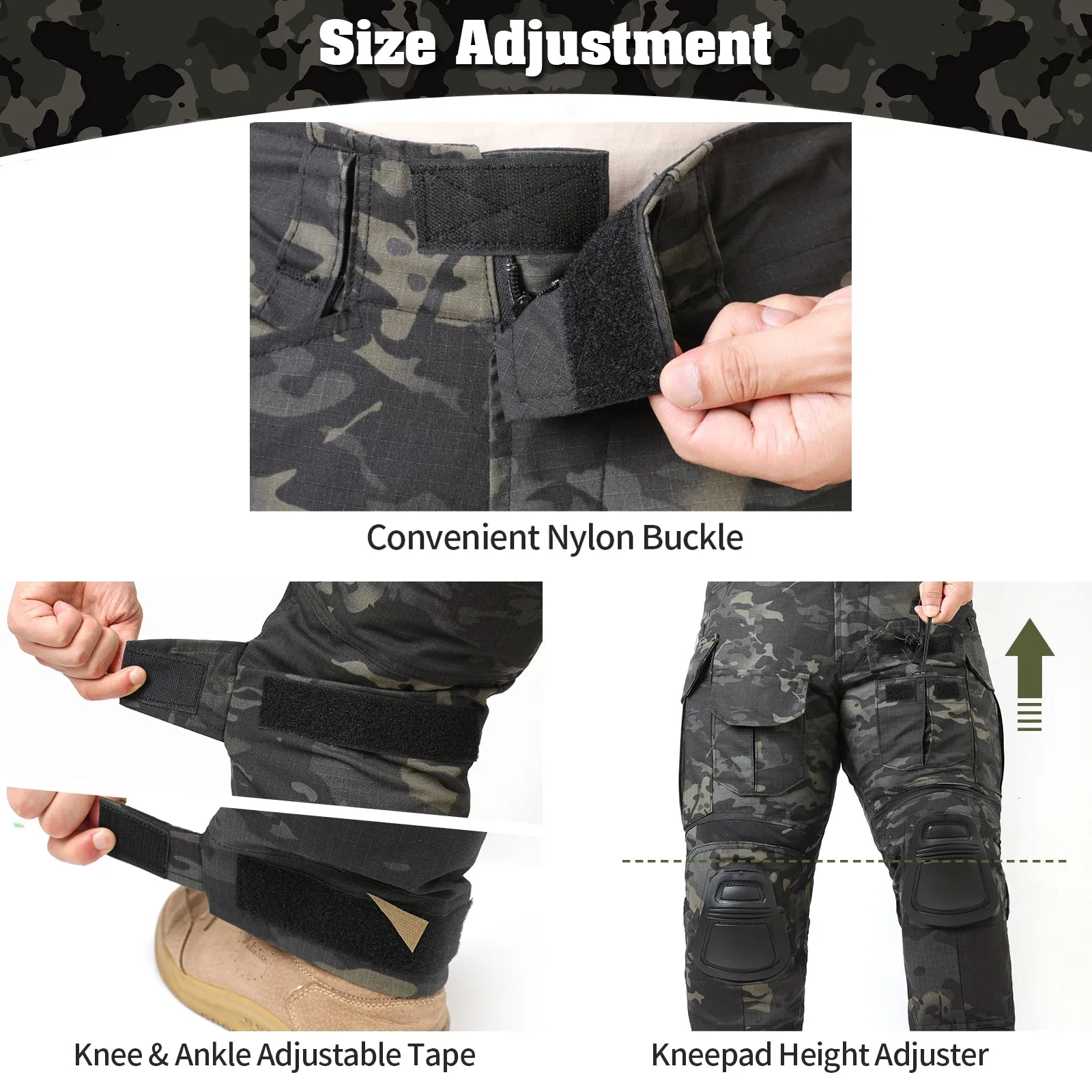 G3 Pro Combat Clothing Suit Men's Tactical Uniform Dark Camo