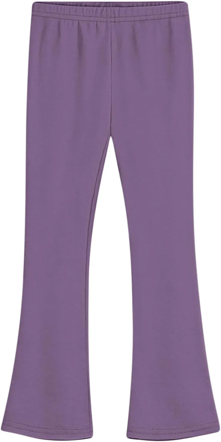 Girls Bell Bottom Stretch Yoga Pants High Waisted Flare Leggings Workout Lounge Trousers 2-13Y
