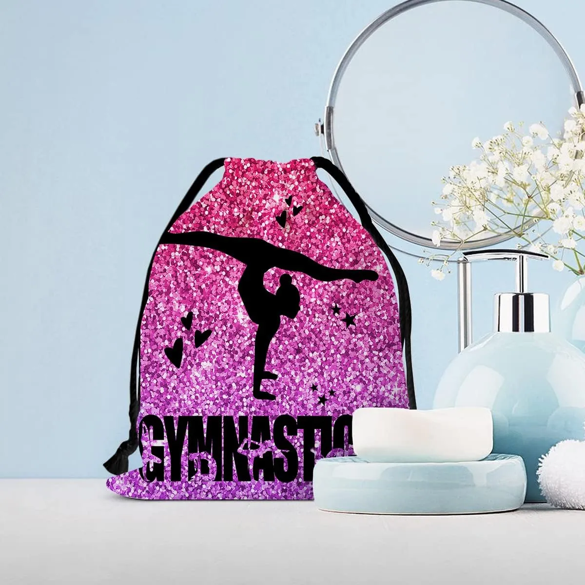 Gymnastics Drawstring Grip Bags Small Drawstring Bag Waterproof Gym Storage Pouch For Holding Gymnastics Grips