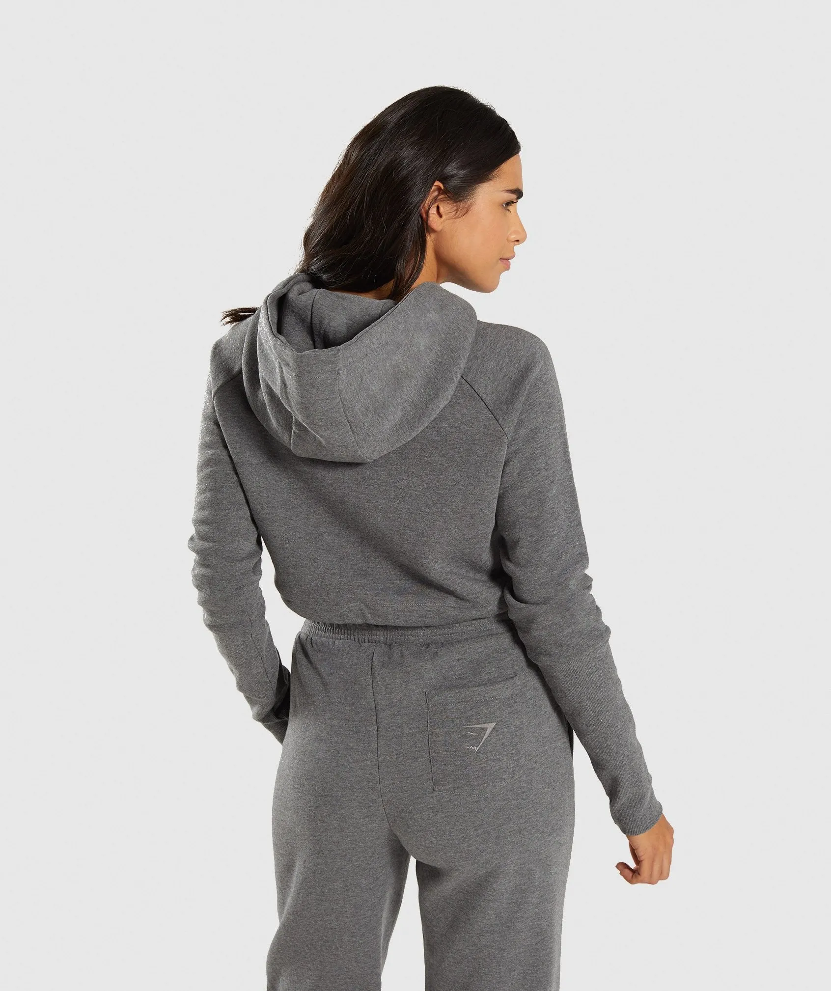 Gymshark Slounge Drawcord Hoodie - Charcoal Marl