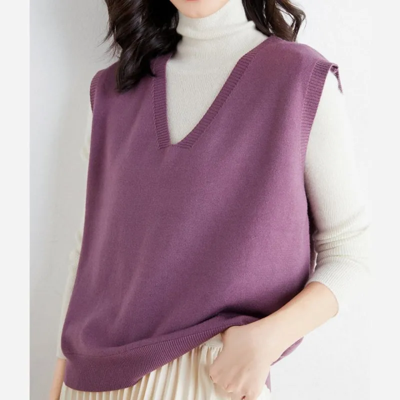 Hot Sale 60% offWomen's Ultra-Soft V-Neck Knit Vest