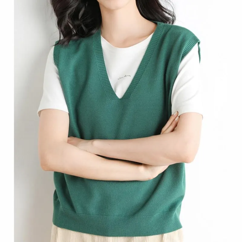 Hot Sale 60% offWomen's Ultra-Soft V-Neck Knit Vest