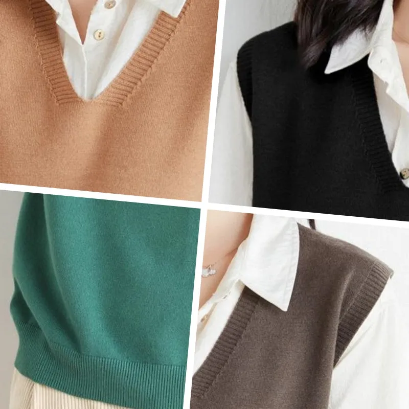 Hot Sale 60% offWomen's Ultra-Soft V-Neck Knit Vest