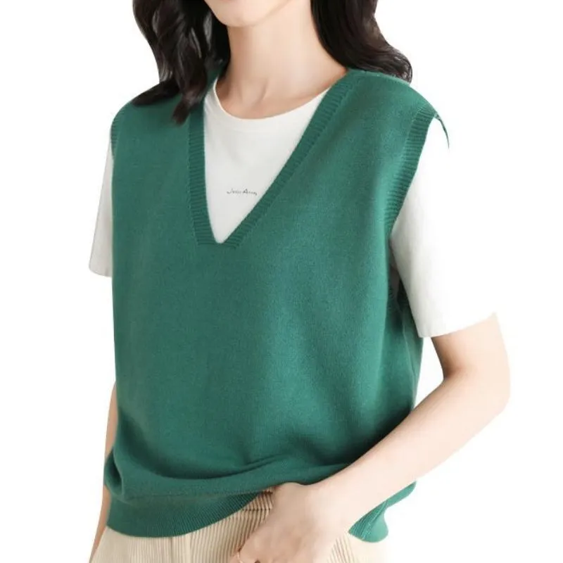 Hot Sale 60% offWomen's Ultra-Soft V-Neck Knit Vest