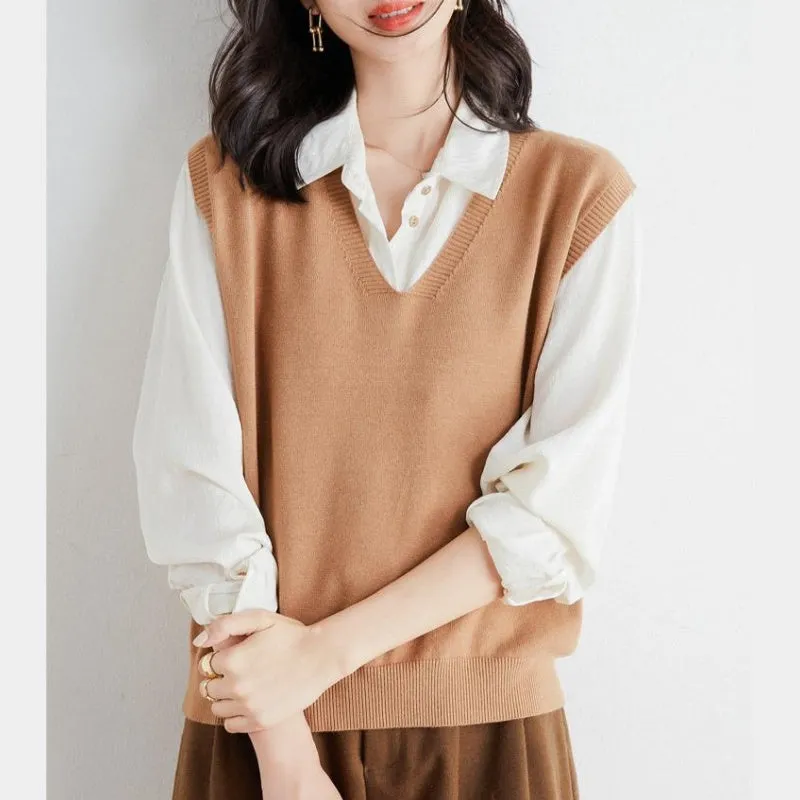 Hot Sale 60% offWomen's Ultra-Soft V-Neck Knit Vest