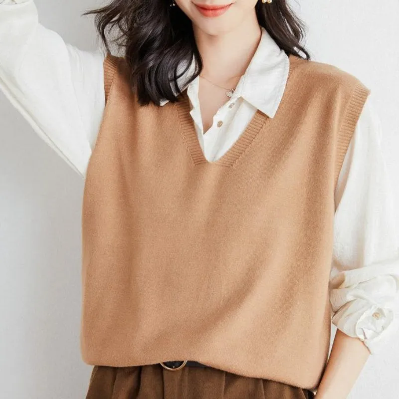 Hot Sale 60% offWomen's Ultra-Soft V-Neck Knit Vest