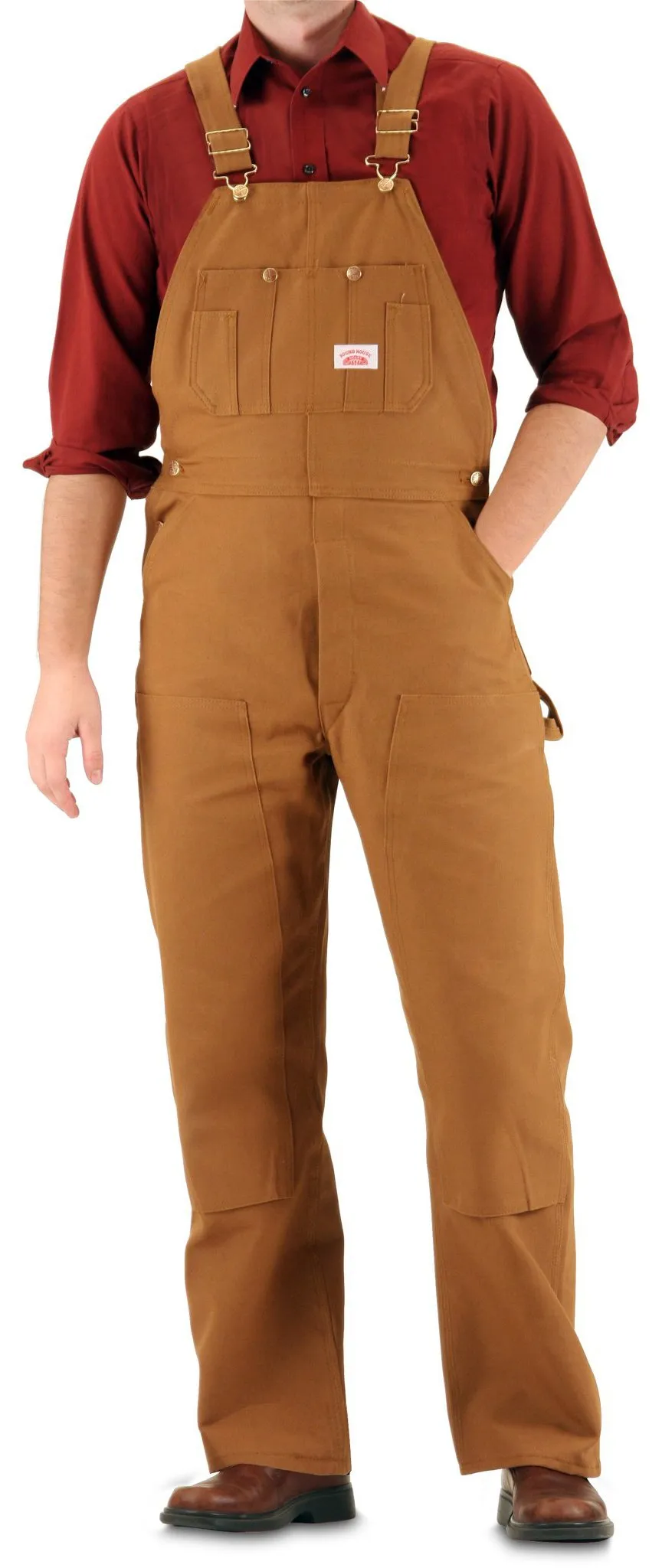 IRREGULAR #83 American Made Brown Duck Overalls SECOND, NO RETURNS