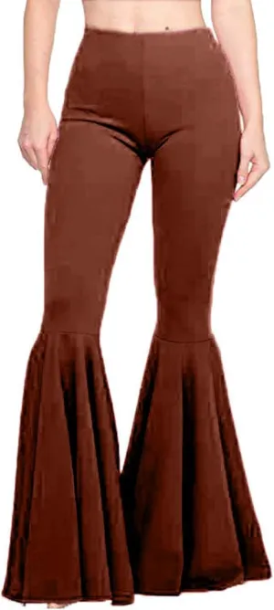 JOINFUN Women's Fashion Flare Yoga Leggings High Waist Wide Leg Bell Bottom Trousers Stretch Palazzo Pants