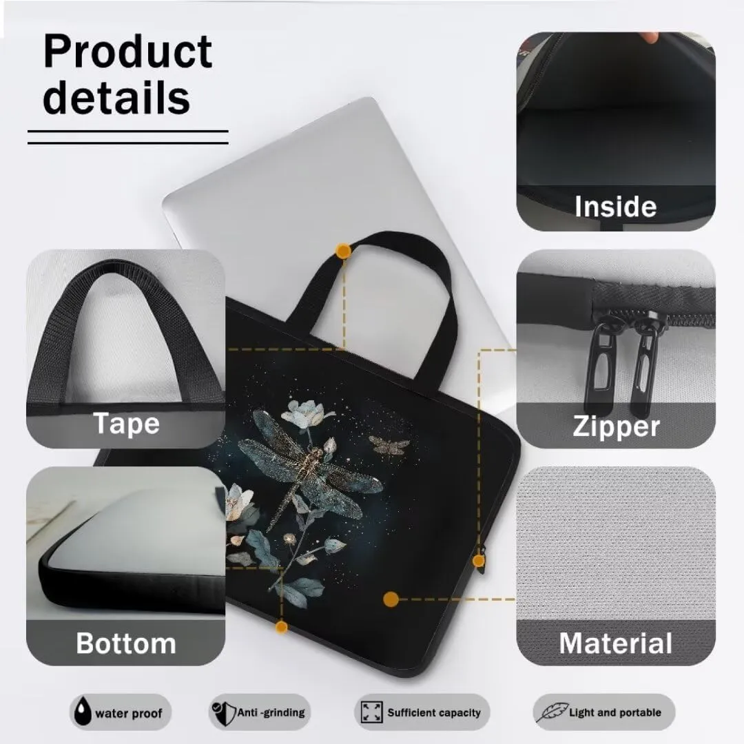 Kuiaobaty Large Zippered Tote Bag for Women Men Laptop Case for College
