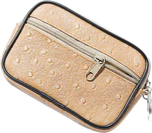 Ladies Travel Purses Wristlet Small Compact Bifold Luxury Leather Pocket Wallet Girls Lightweight Travel Wallets