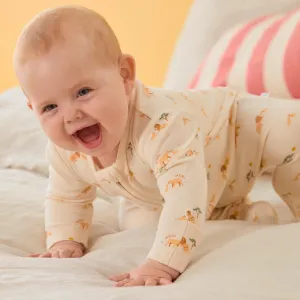 Lion Clever Zip Baby Pajamas