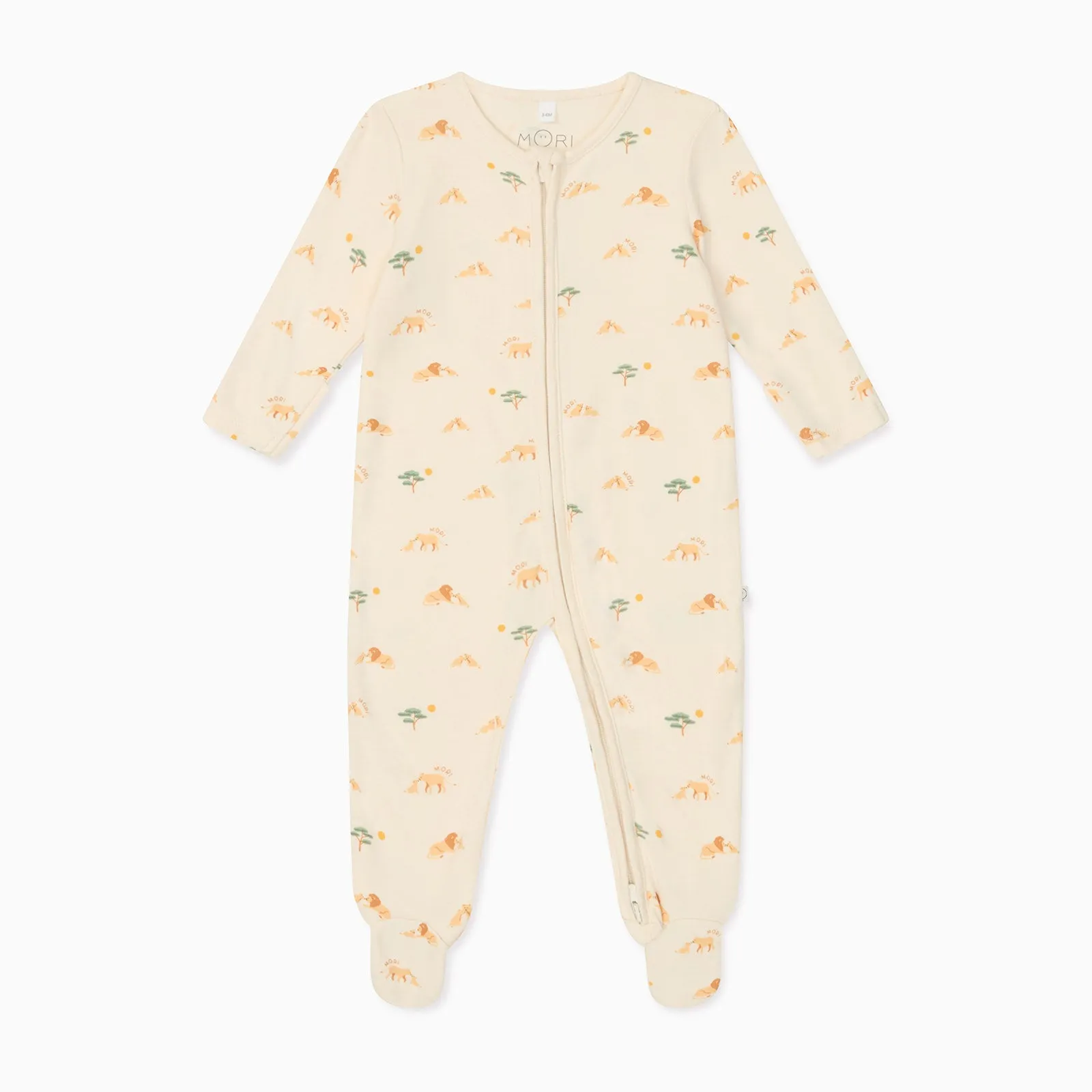 Lion Clever Zip Baby Pajamas
