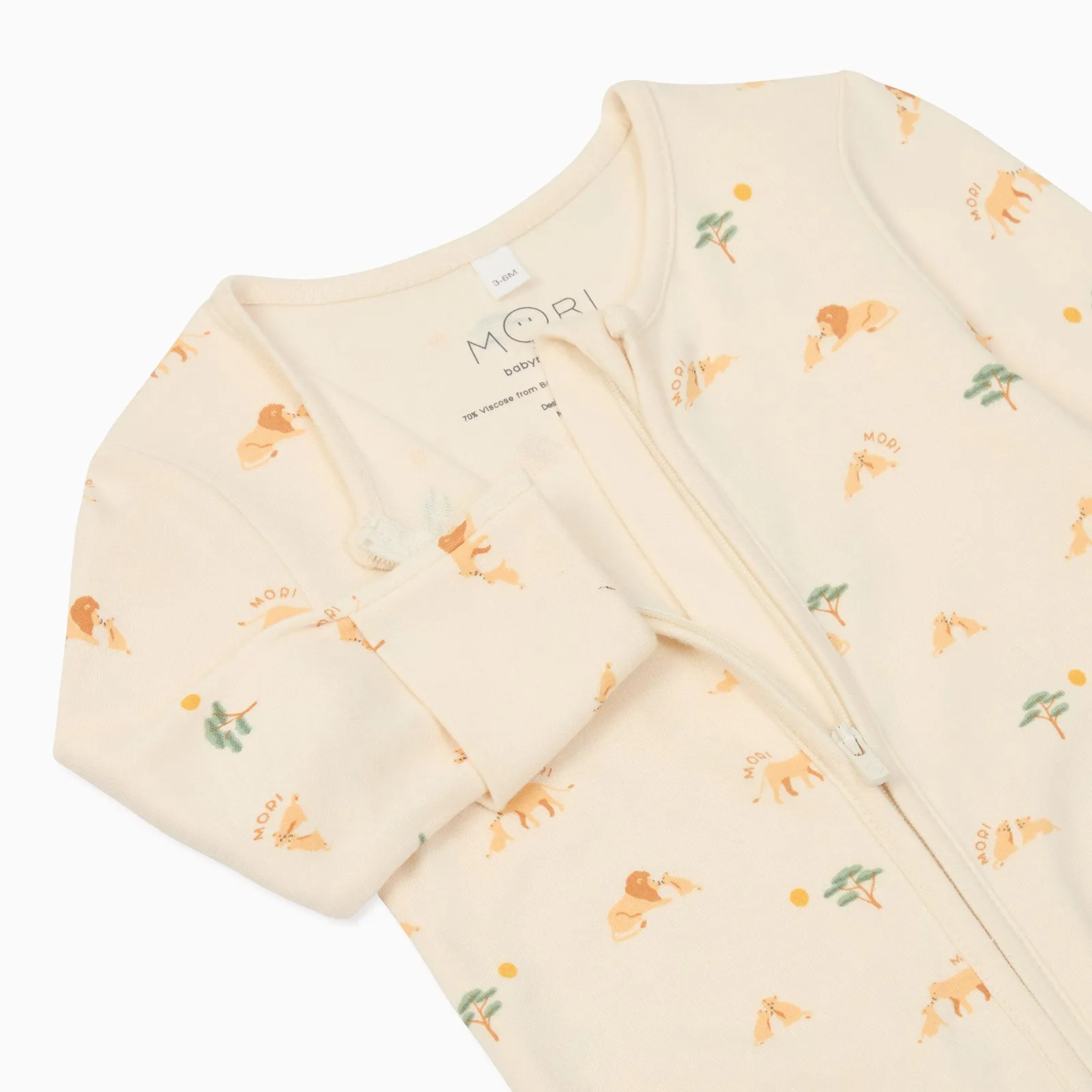 Lion Clever Zip Baby Pajamas